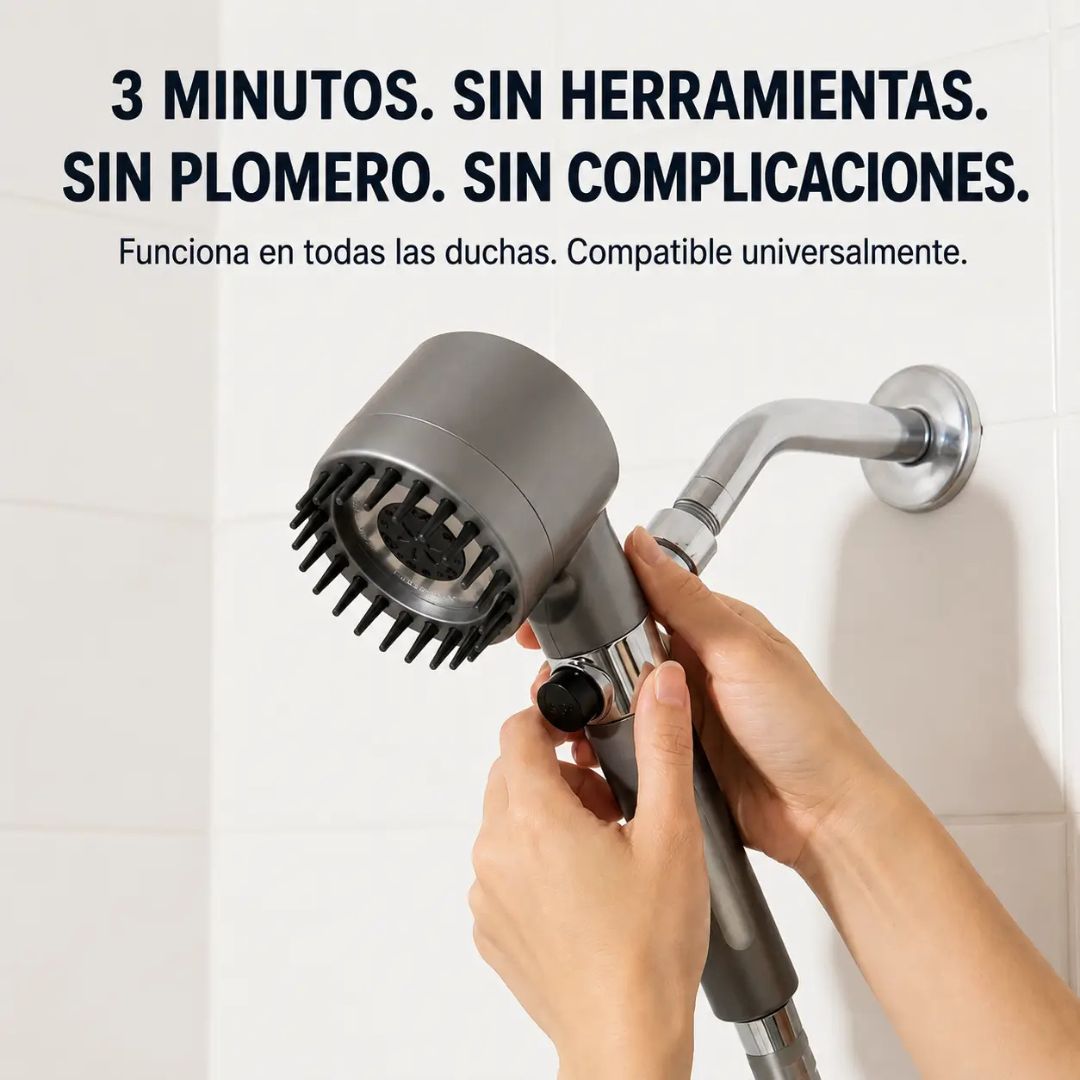 HydroSpa Pro - Ducha con más presión, ahorro en agua🧖♀️