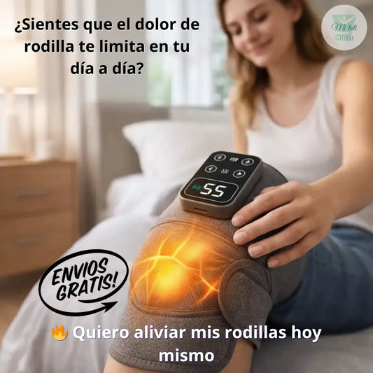 Rodillera termica con masajeador
