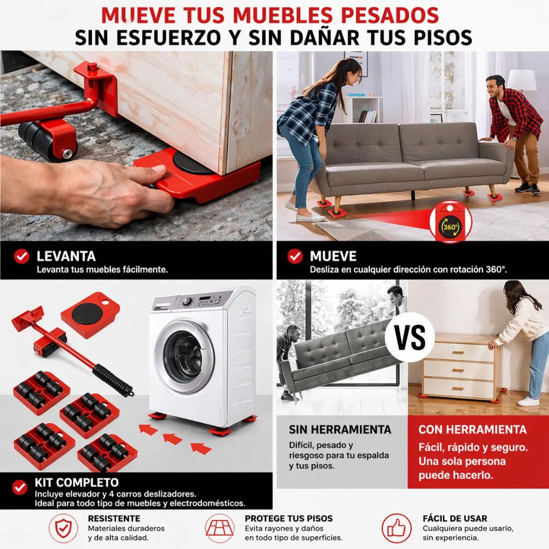 LiftPro – Mueve muebles pesados sin esfuerzo
