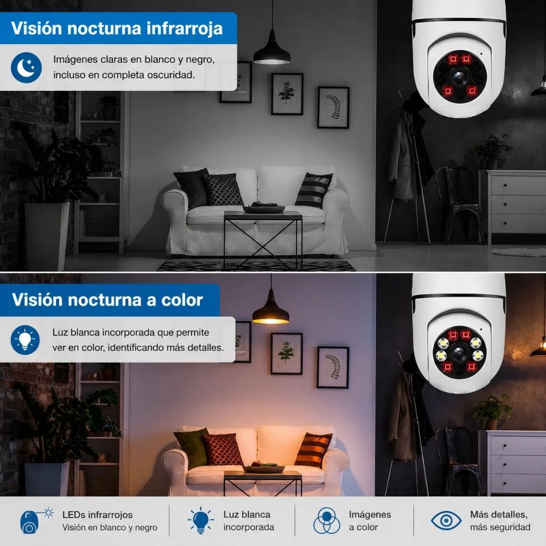 SafeLight 360 - Detecta movimiento y te avisa al instante en tu celular