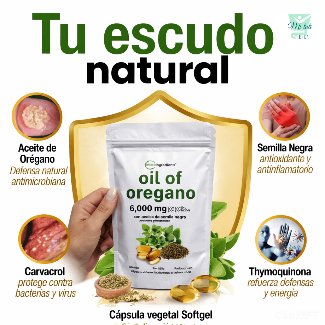 Aceite De Orégano 6000 Mg 60 capsulas
