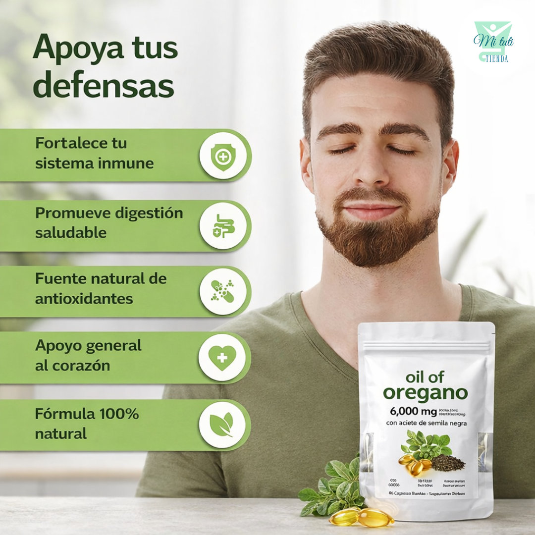 Aceite De Orégano 6000 Mg 60 capsulas