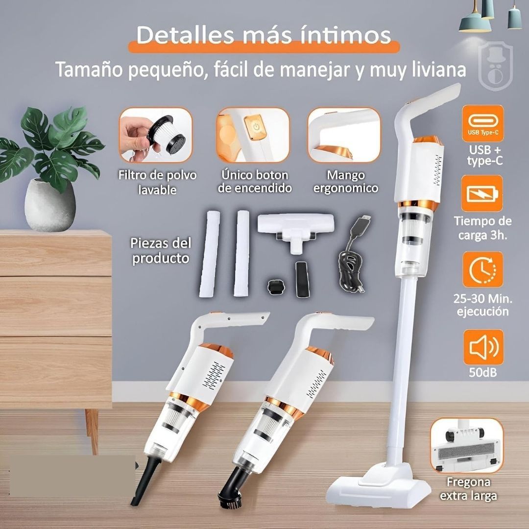 AspiraPro - Limpia pisos, autos y rincones difíciles