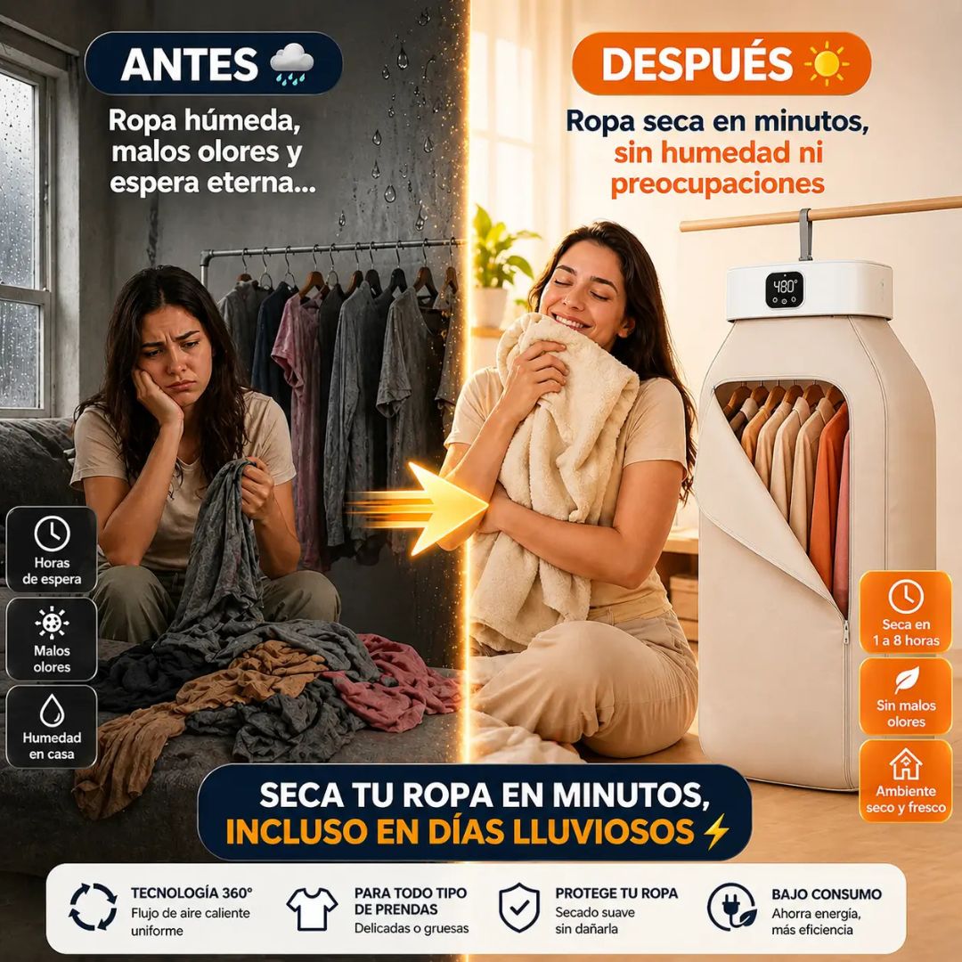 ClipDry — Ropa seca donde estés, sin instalar nada
