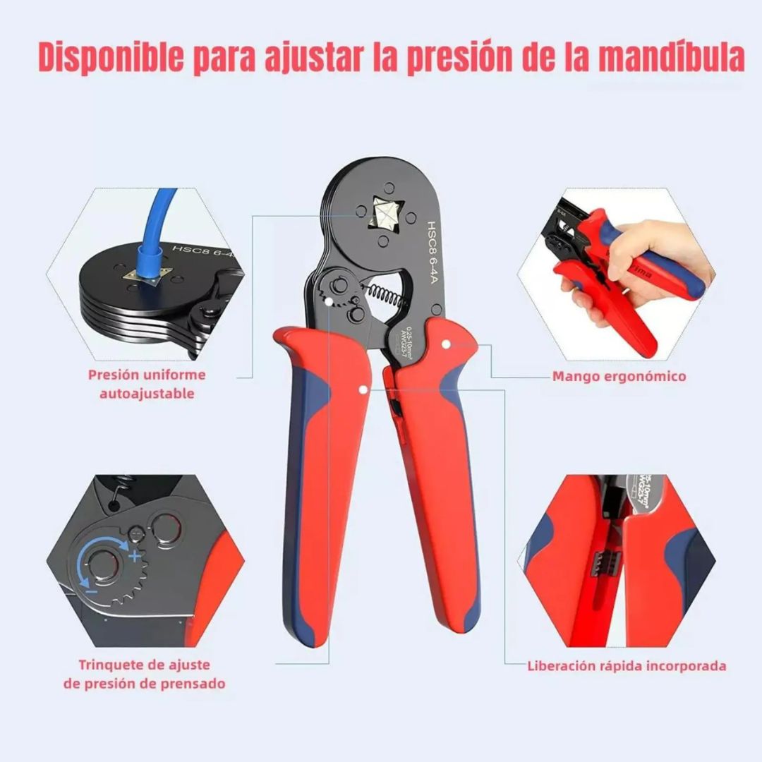 CrimpPro 1200 — Engarzado perfecto sin ajustes manuales (+1200 Terminales)