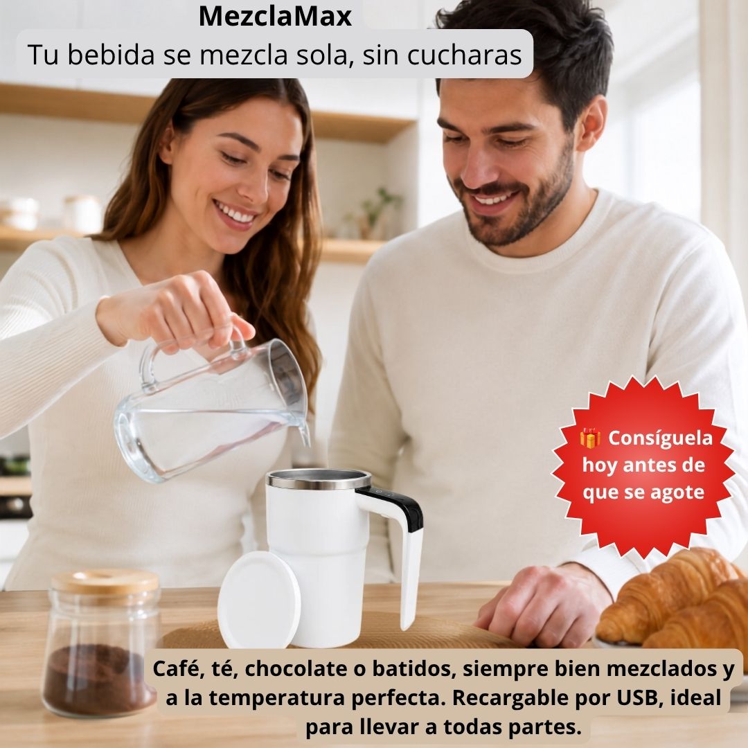 MezclaMax - Tu bebida se mezcla sola, sin cucharas