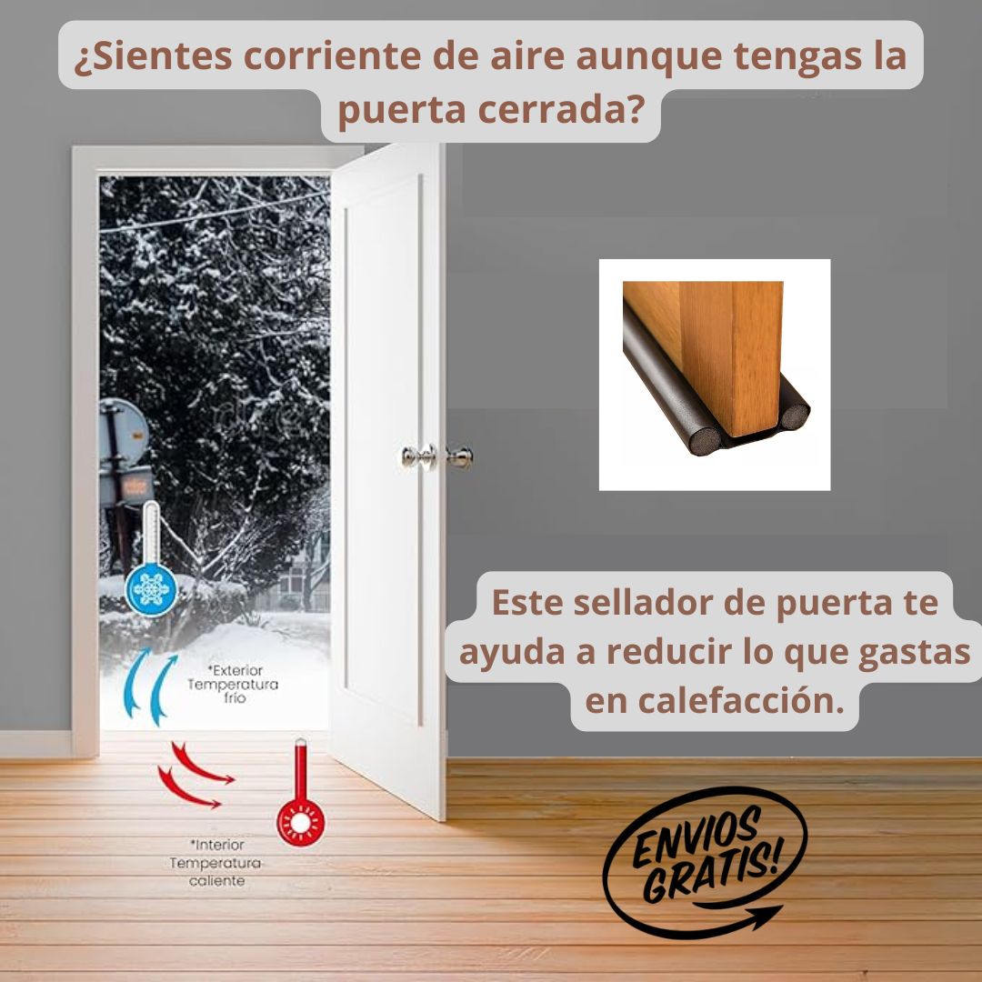 Sellador Aislante puerta - Burlete Café