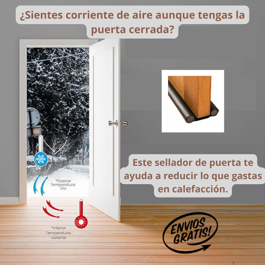 Sellador Aislante puerta - Burlete Café