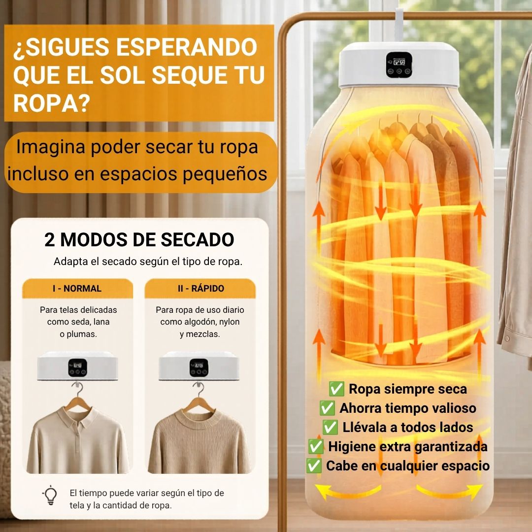 ClipDry — Ropa seca donde estés, sin instalar nada